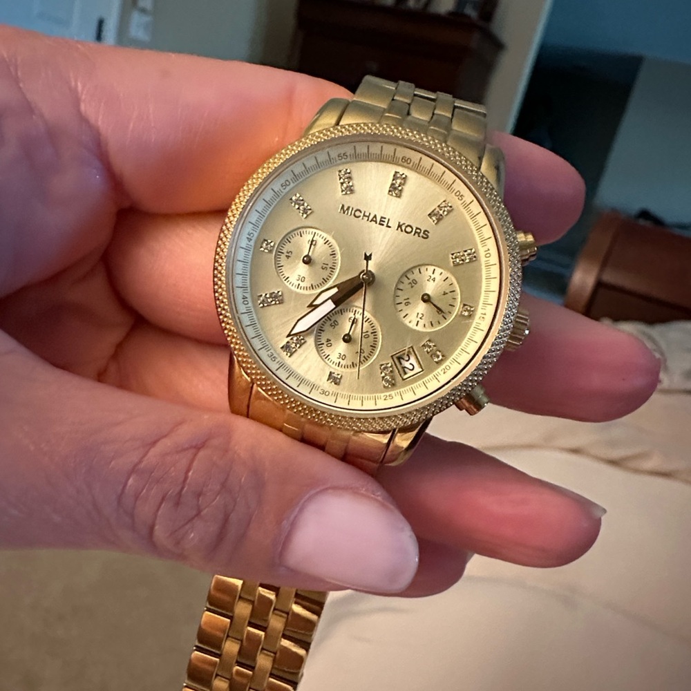 Michael Kors Men's Gold Chronograph Watch
